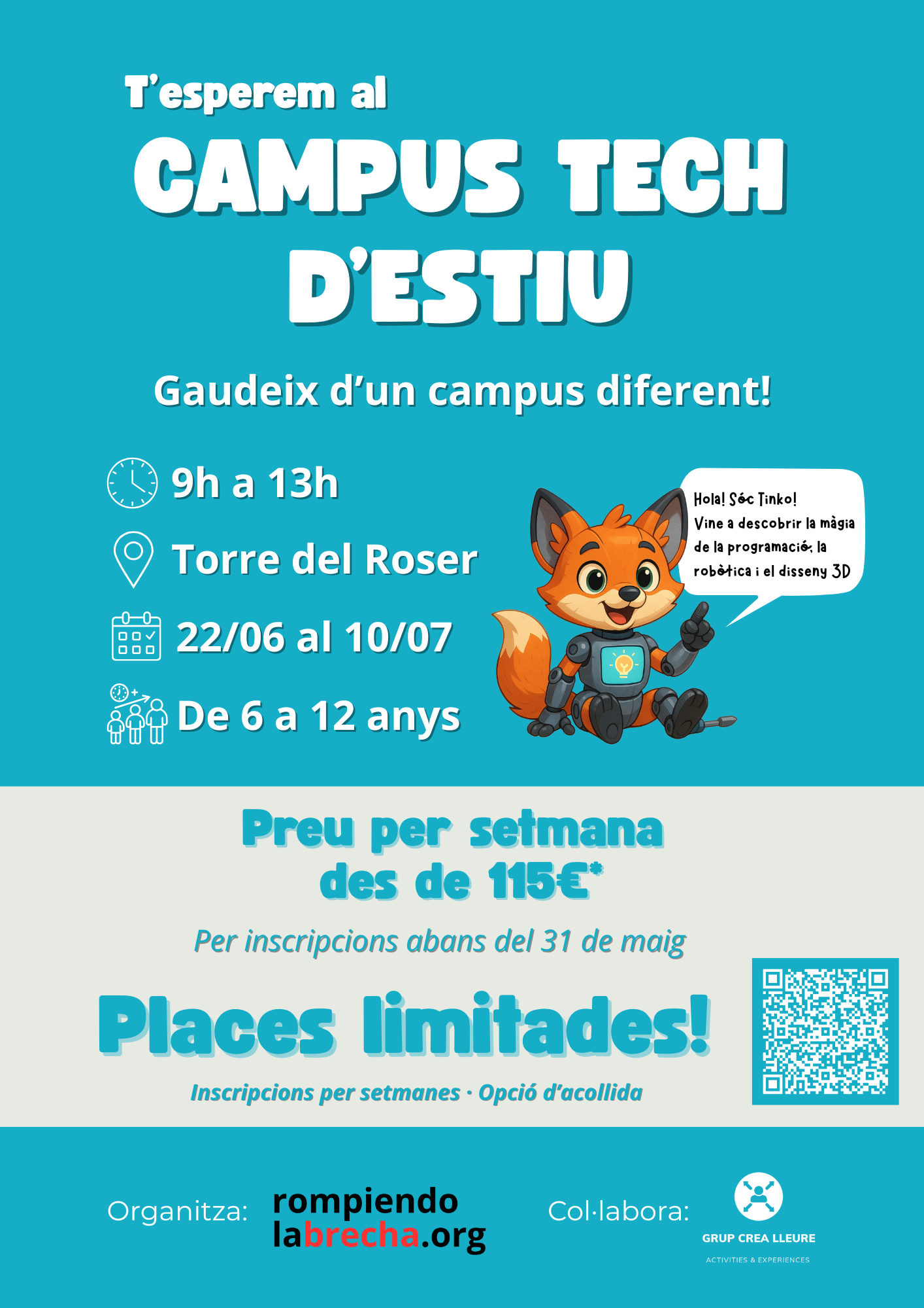 Cartell oficial del Campus Tech d'Estiu 2026